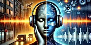 An artistic depiction of how noise cancelling works
