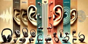 Selecting headphones based on shape and size