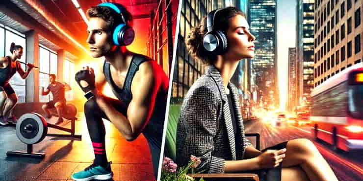 How To Choose Headphones: A Beginner's Guide 1 Two contrasting lifestyles that make how to choose headphones important